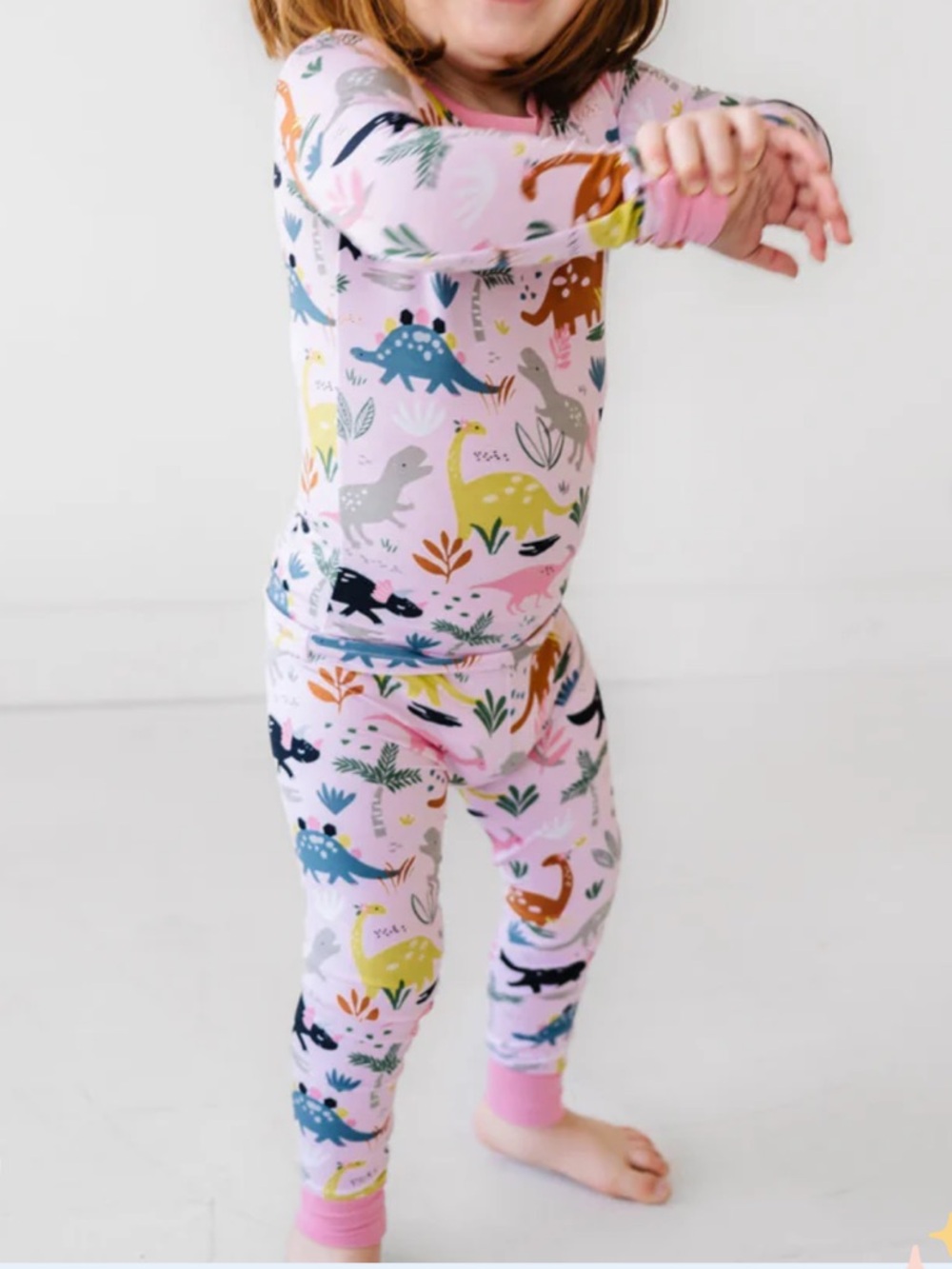 Little Sleepies Jurassic Jungle Two-Piece Pajama Set